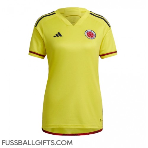Kolumbien Fußballbekleidung Heimtrikot Damen 2022 Kurzarm